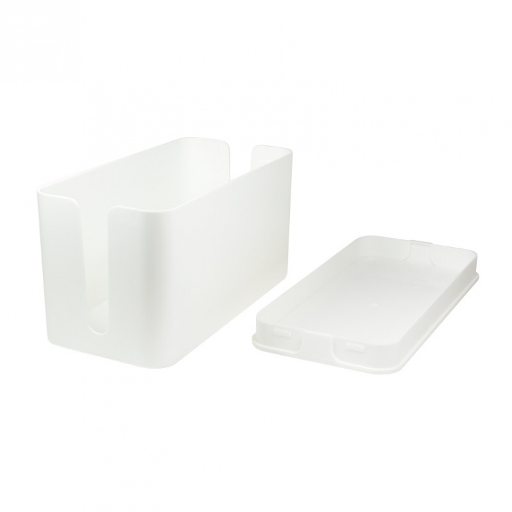 Imagine Cutie pentru organizare cabluri alba 235x115x120mm, Logilink KAB0061